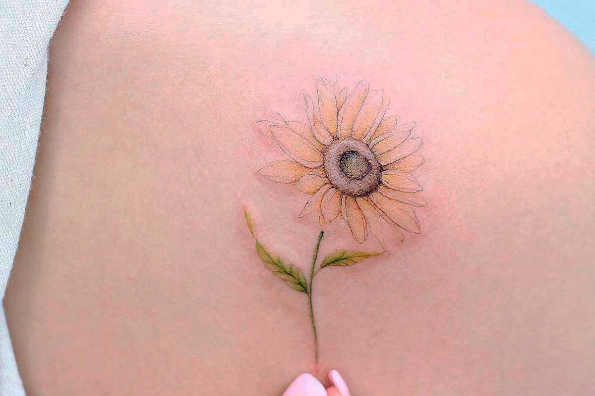 40 Gorgeous Sunflower Tattoo Ideas & Meaning -The Trend Spotter