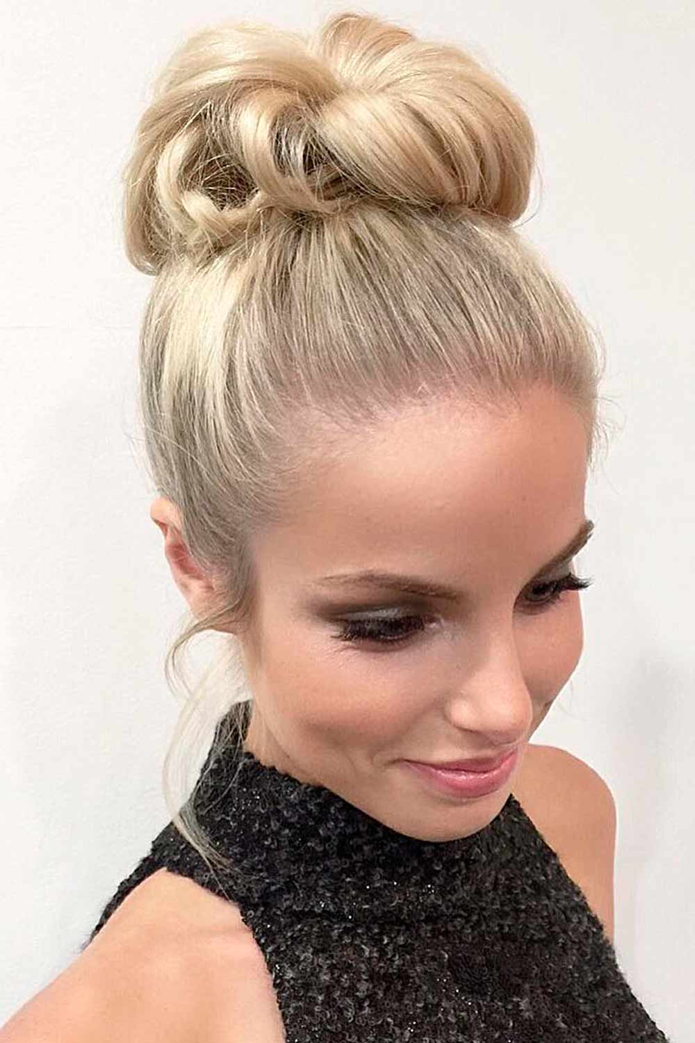 Elegant Ballerina Buns For Straight Hair