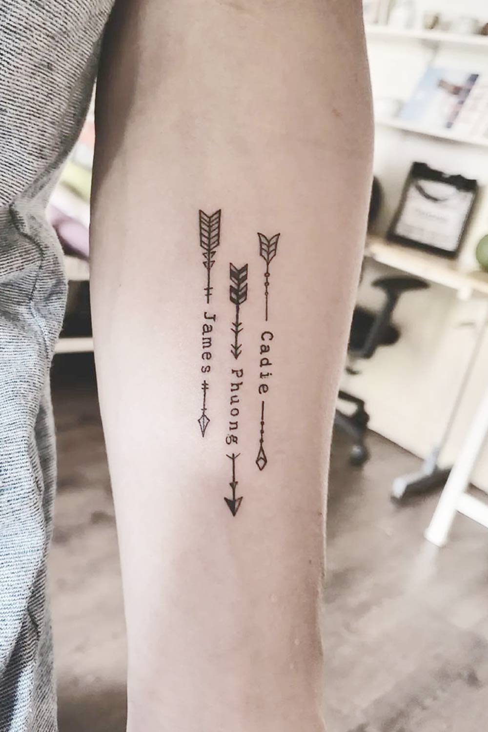 Amazing Diamond Arrow Tattoo