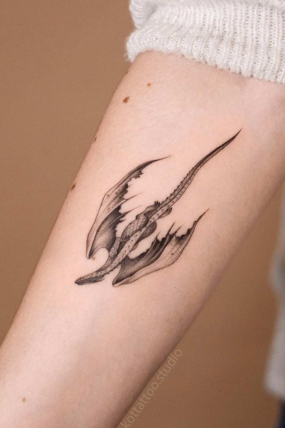 Small Dragon Tattoo Design