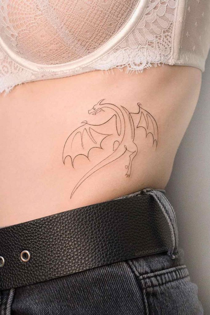 Simple Dragon on a Side Body