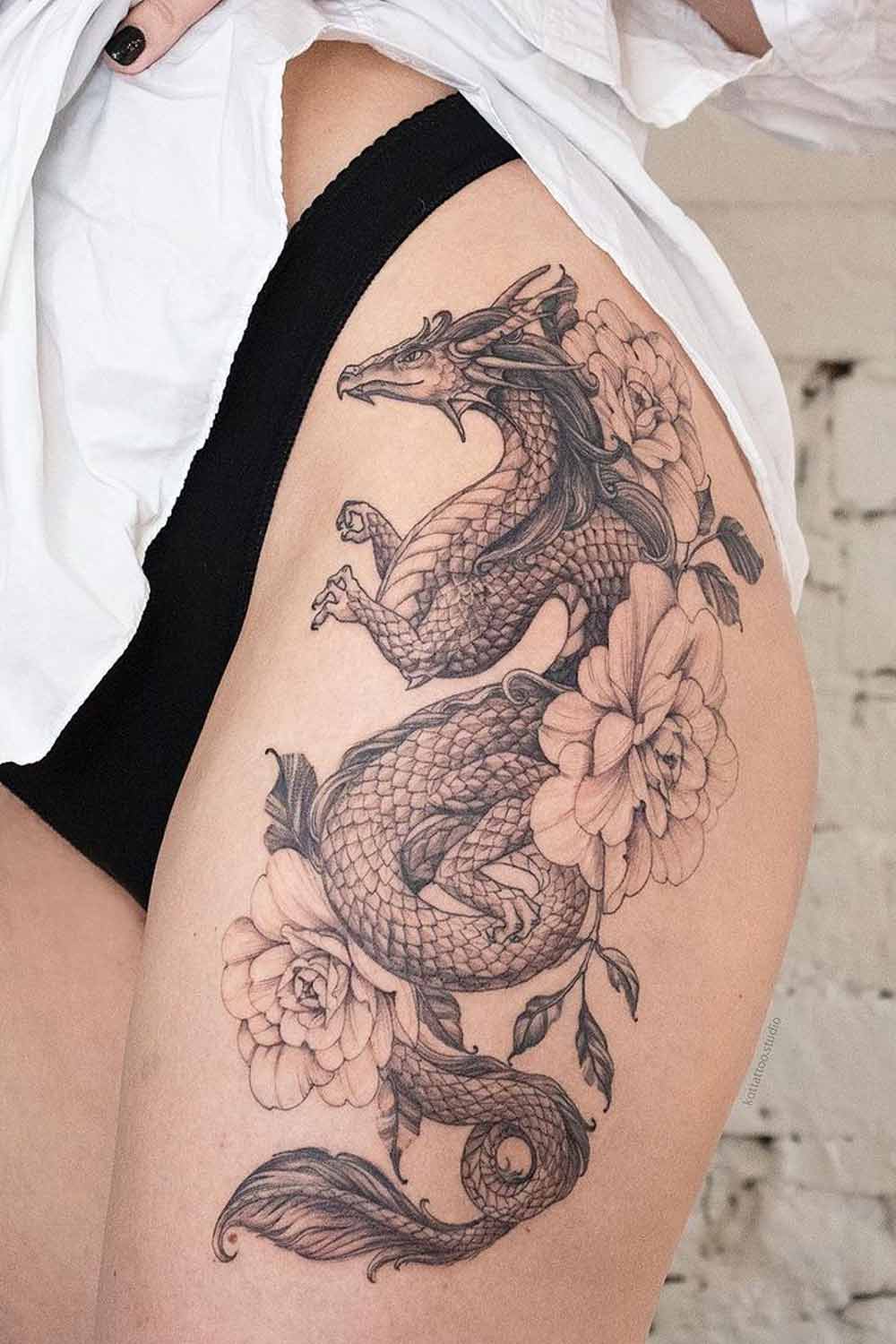 Dragon Tattoo as Strenght Symbol