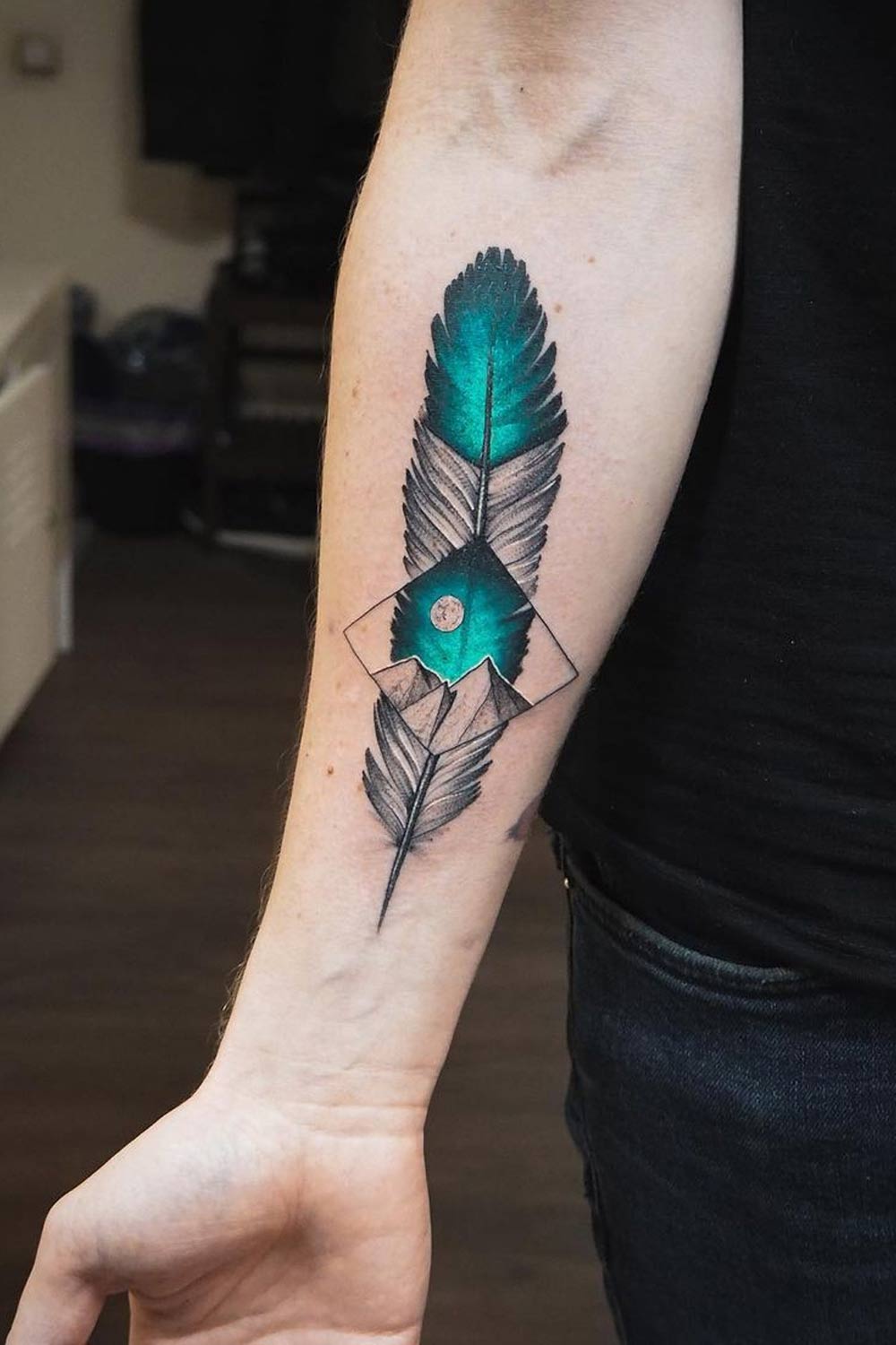 voorkoms Multicolor Feather Tattoo Temporary Tattoo Stickers For Male And  Female Fake - Price in India, Buy voorkoms Multicolor Feather Tattoo  Temporary Tattoo Stickers For Male And Female Fake Online In India,