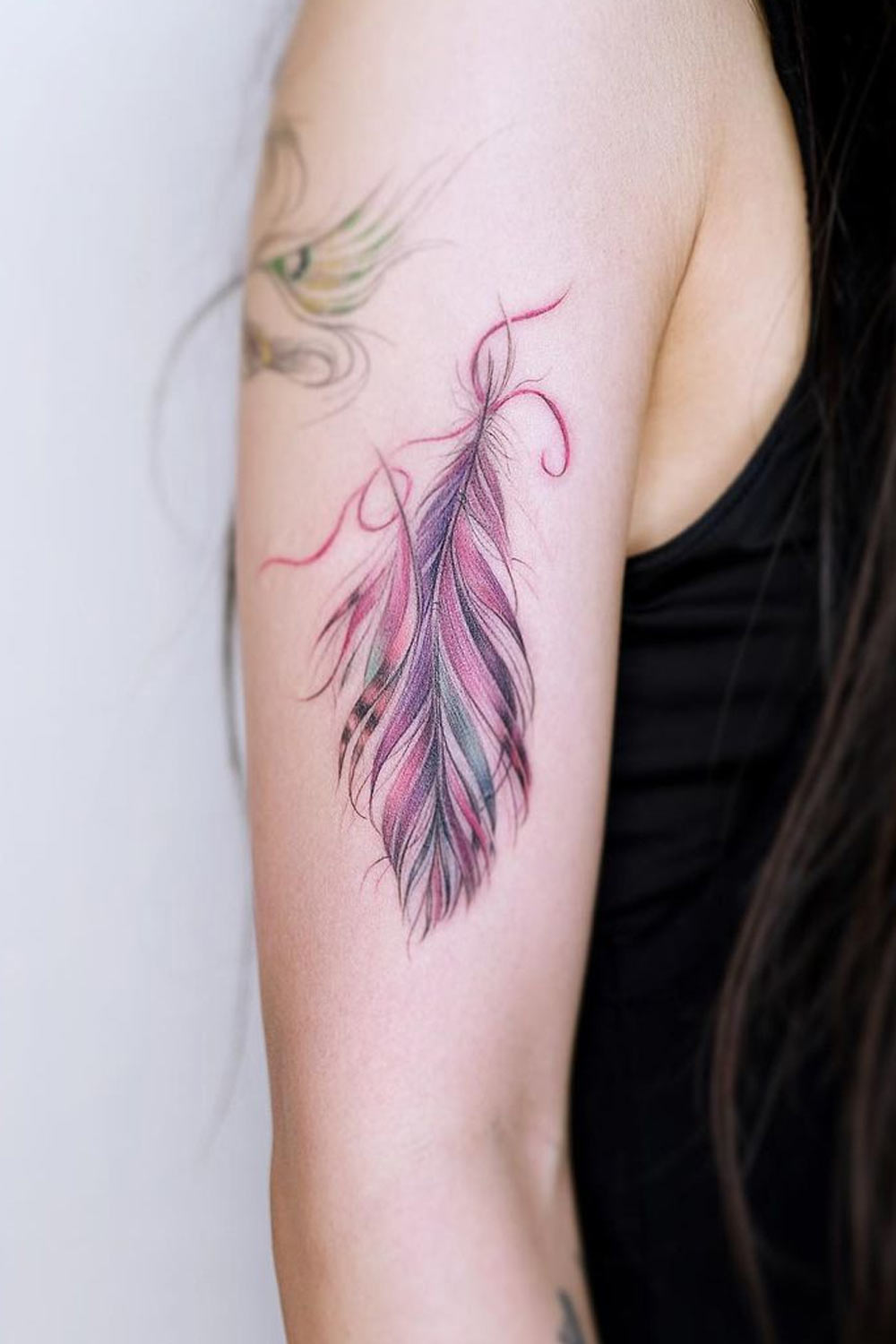 Peacock Feather Tattoo Design