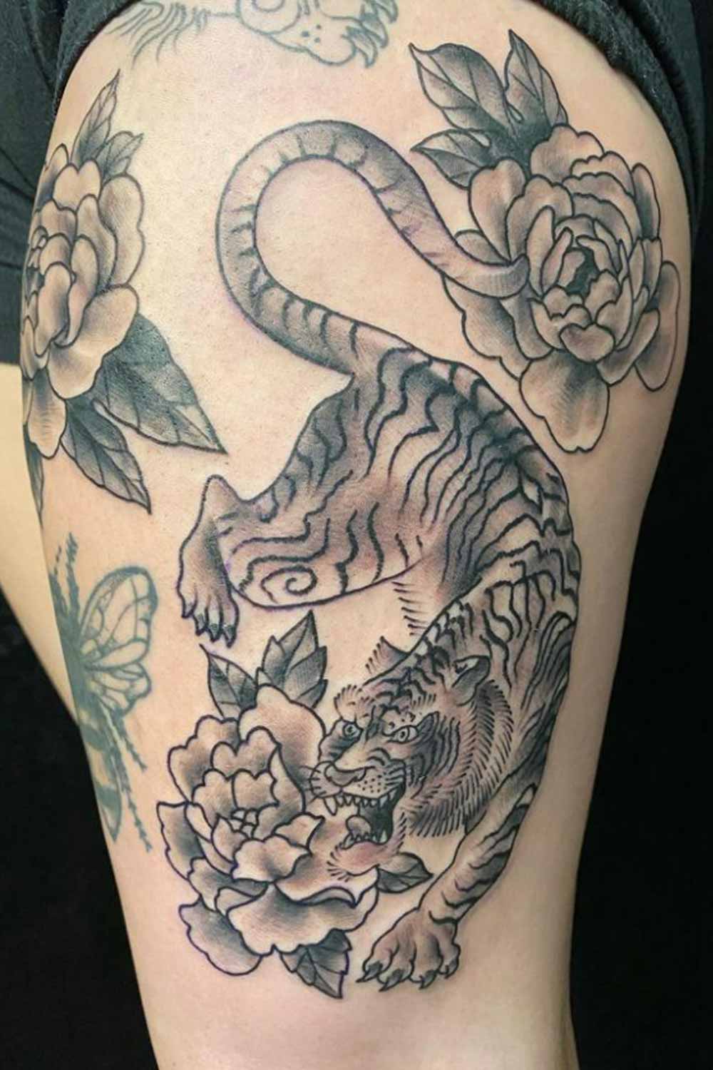 Japanese Style Tiger Tattoo