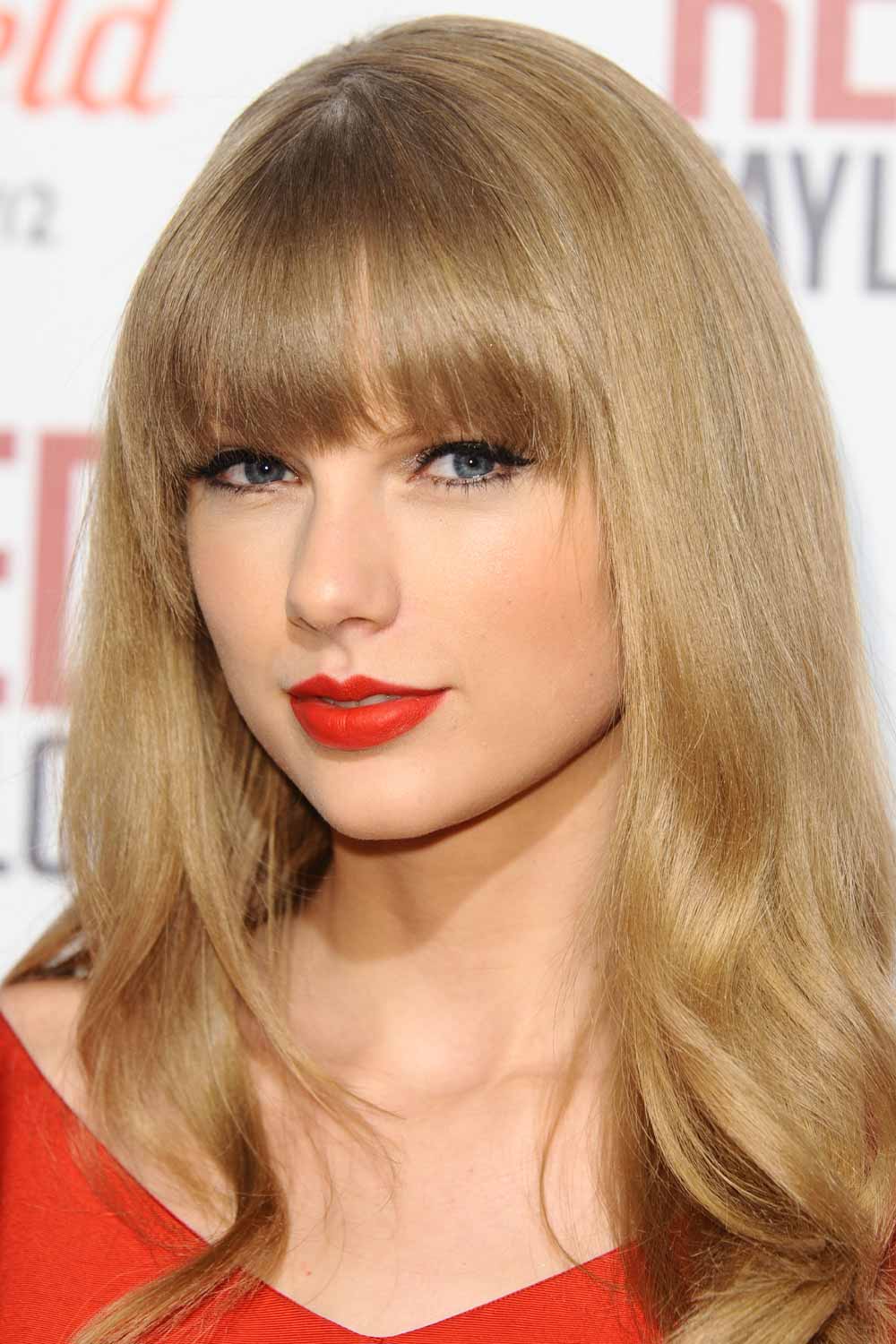 Taylor Swift with Long Hair and Bangs