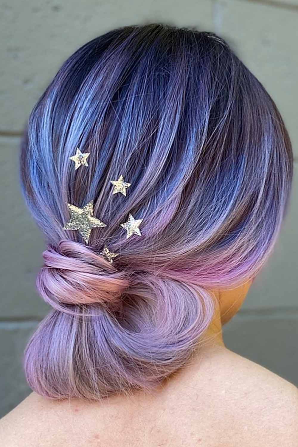 Mermaid Hair with Low Bun