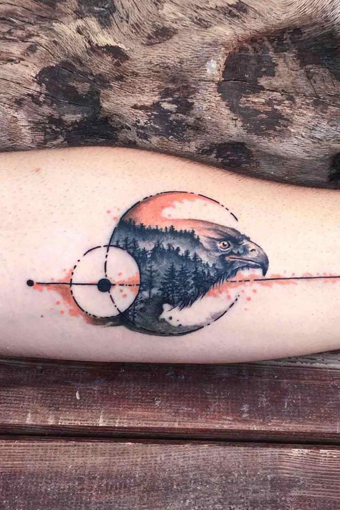 Eagle on Arm Tattoo Design