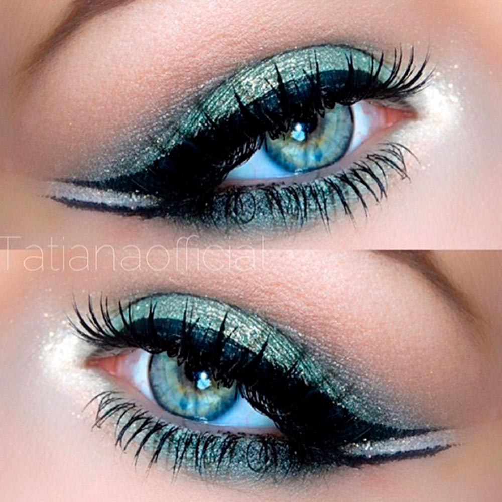 A Double Eyeliner Eye Makeup Idea