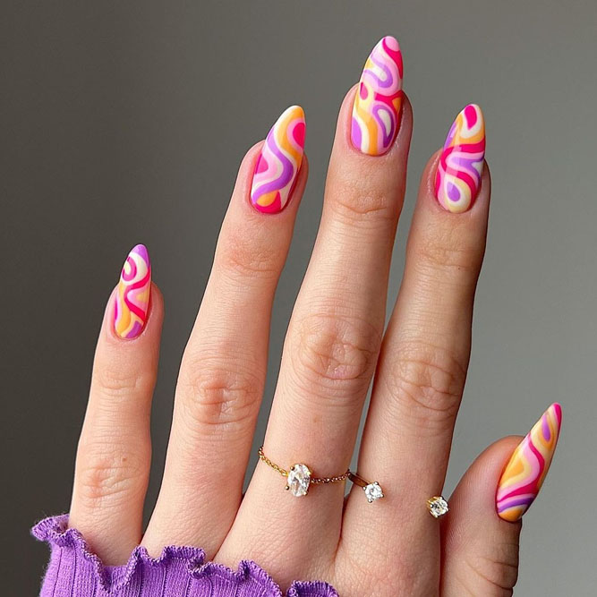 Pink Birthday Nails