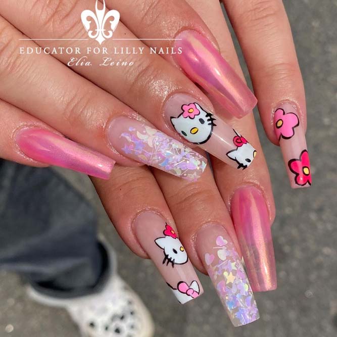 Hello Kitty Cute Birthday Mani