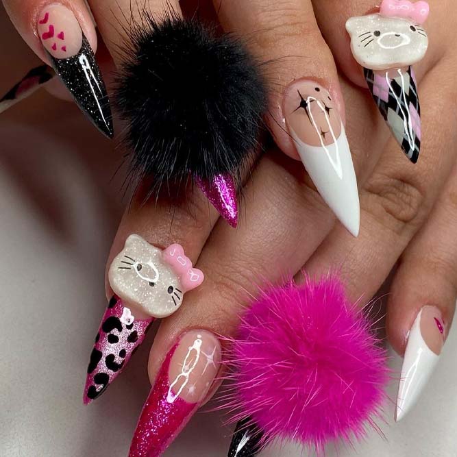 Hello Kitty Cute Birthday Manicure