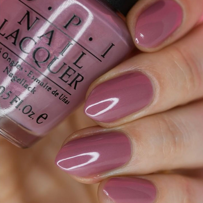 Mauve Pink Fall Nail Color