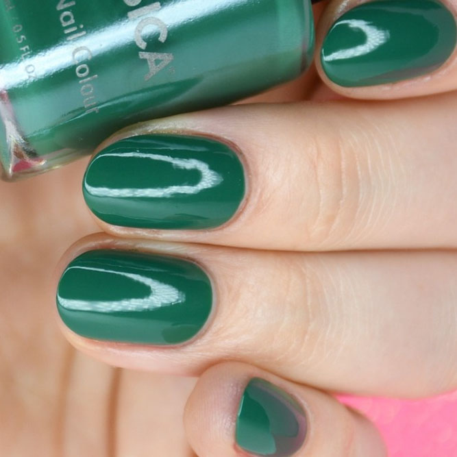 Pine Green Nail Polish