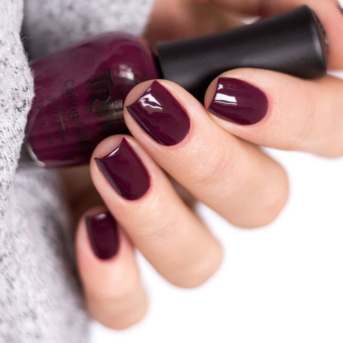 Wine Color for Fall Nails
