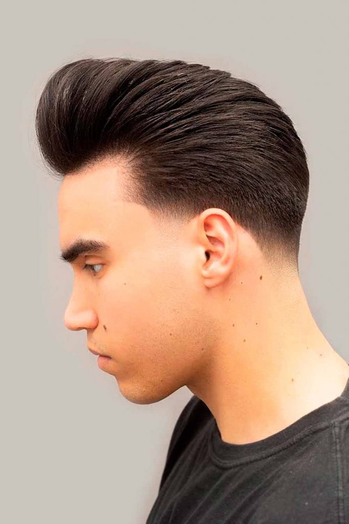 Pompadour Taper Fade Hairstyles #lowtaperfade #lowtaper #lowfade #taperfade #fade #taper