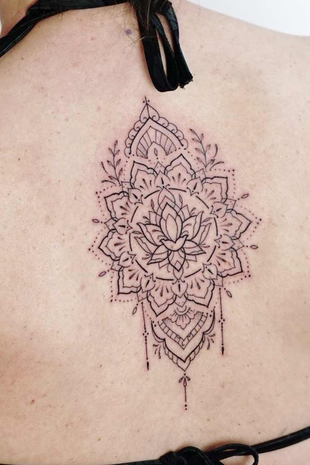 Mandala Tattoo on a Back