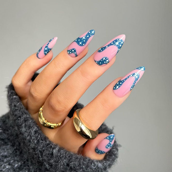 Abstract Fall Nail Designs