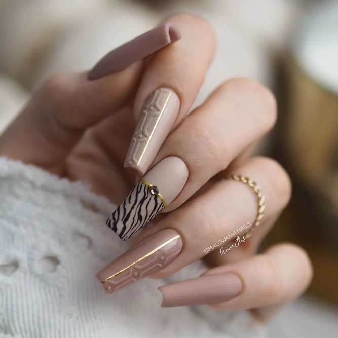 must try fall nail designs ideas matte coffin