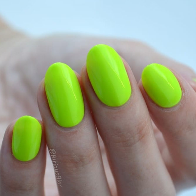 Neon Yellow Nails