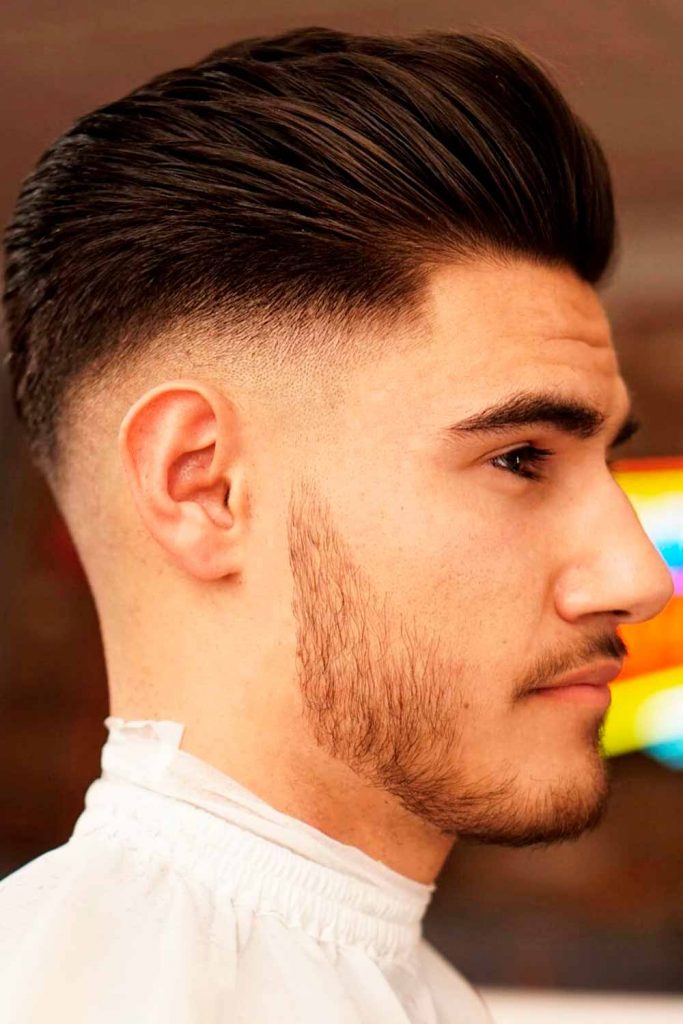 Taper Fade Slicked Back Haircut #taperfademen #taperfade #fade #taper