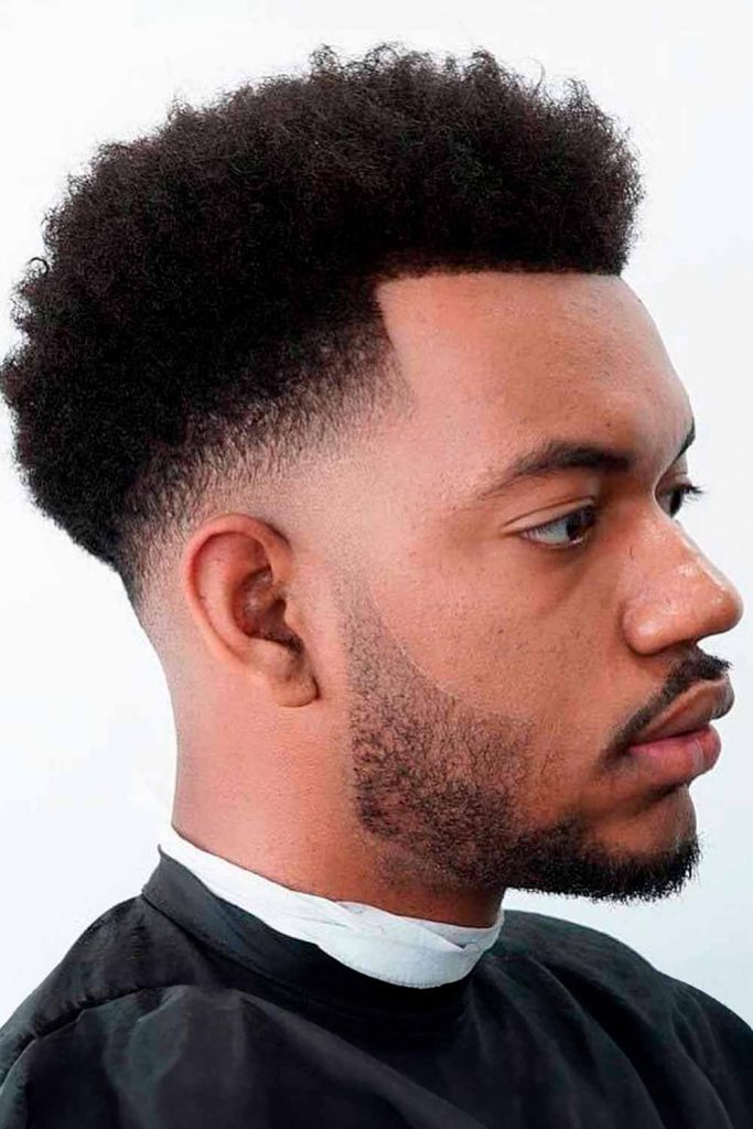 Taper Fade Haircut Mid Curly Line Up Afro 683x1024 