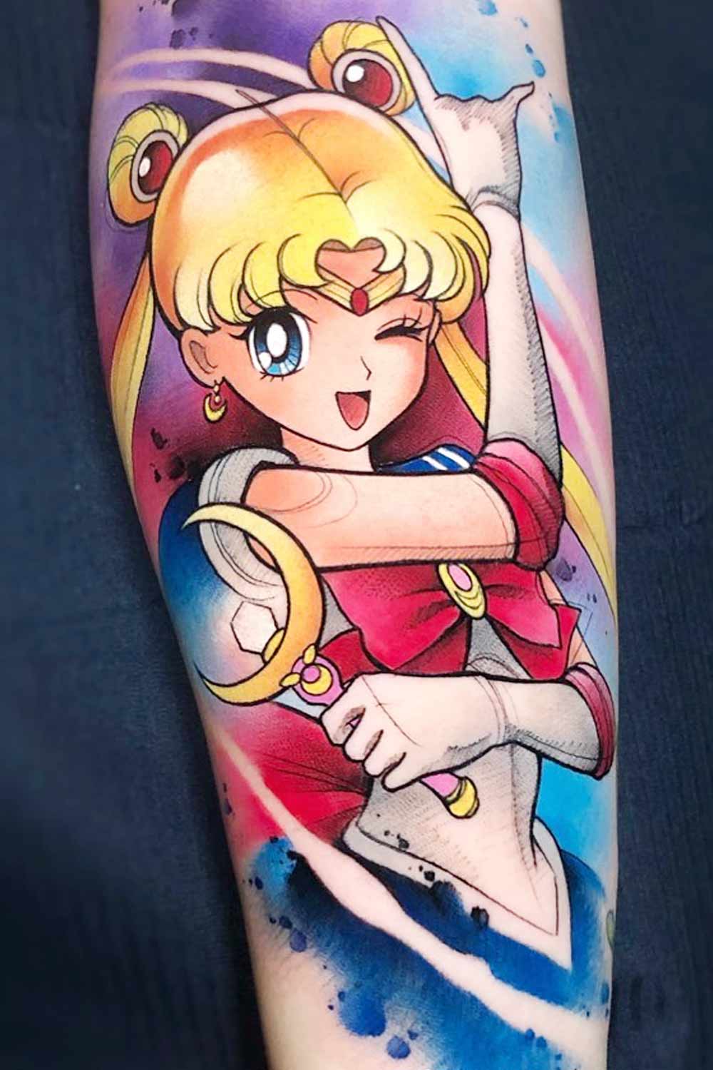 Sailor Moon Anime Tattoos