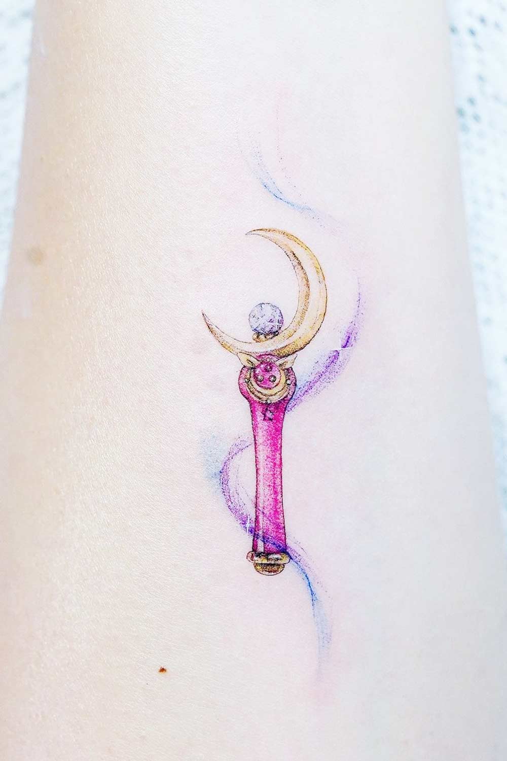 Sailor Moon Magic Stick Tattoo