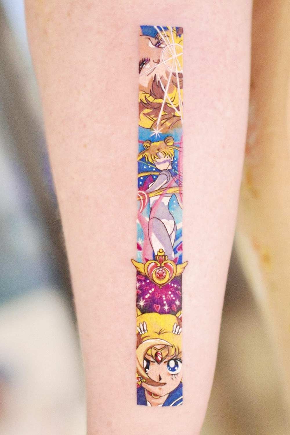 Sailor Moon Anime Tattoo Design