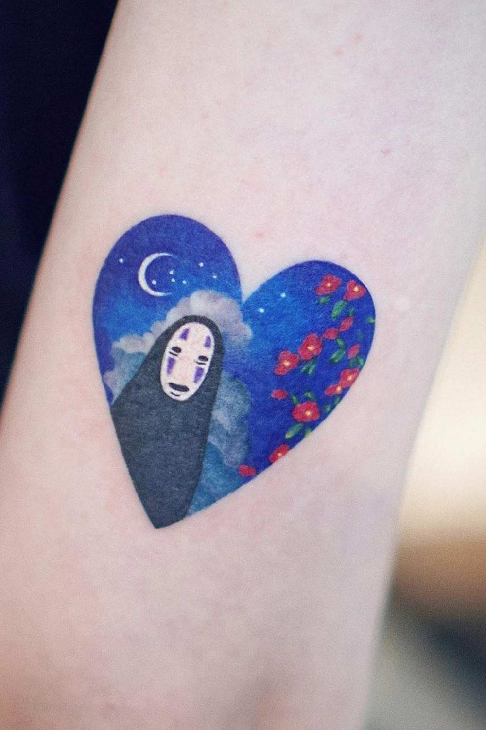 No-Face from Spirited Away Tattoo