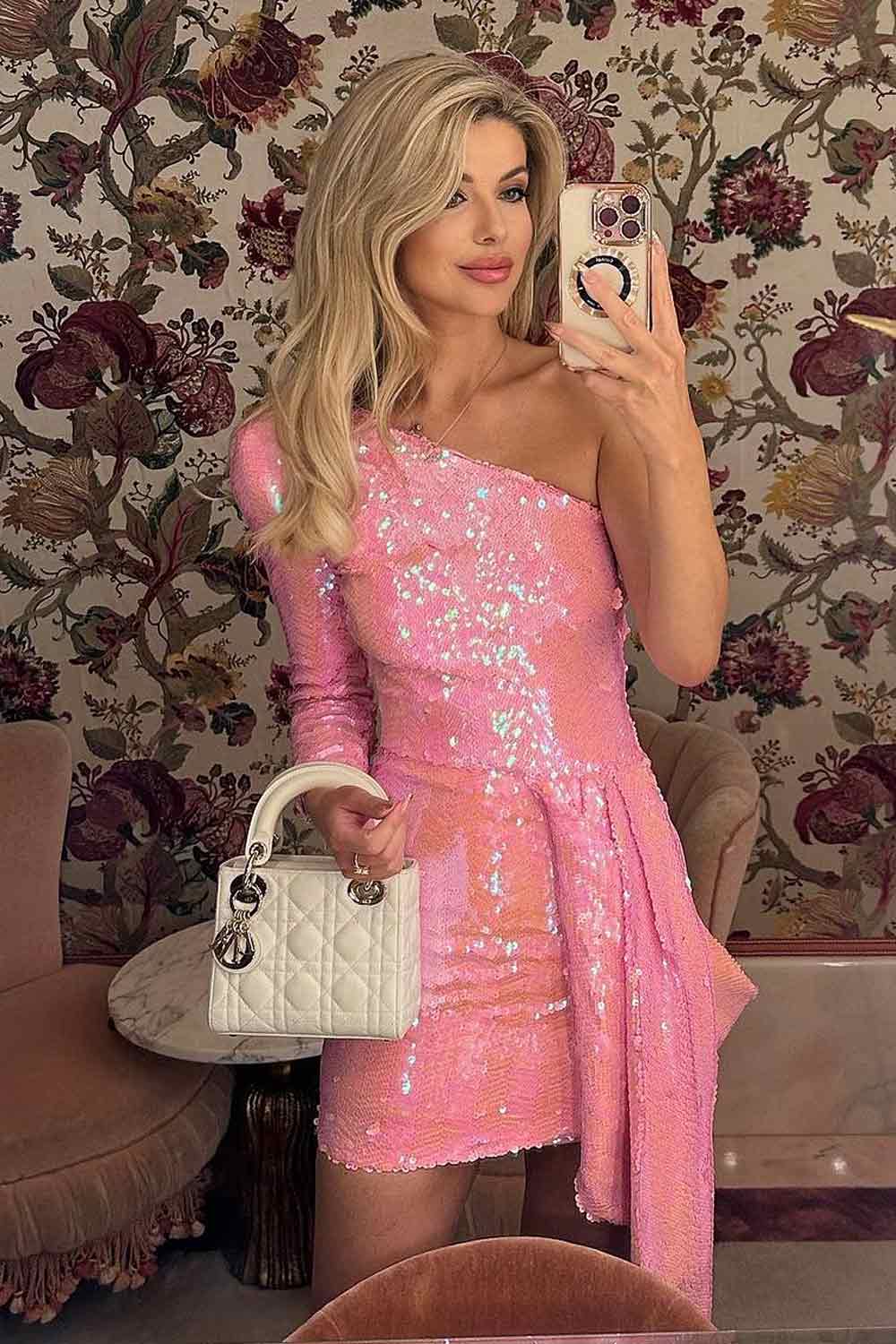 Barbie Halloween Costume with One Shoulder Sparkly Dress