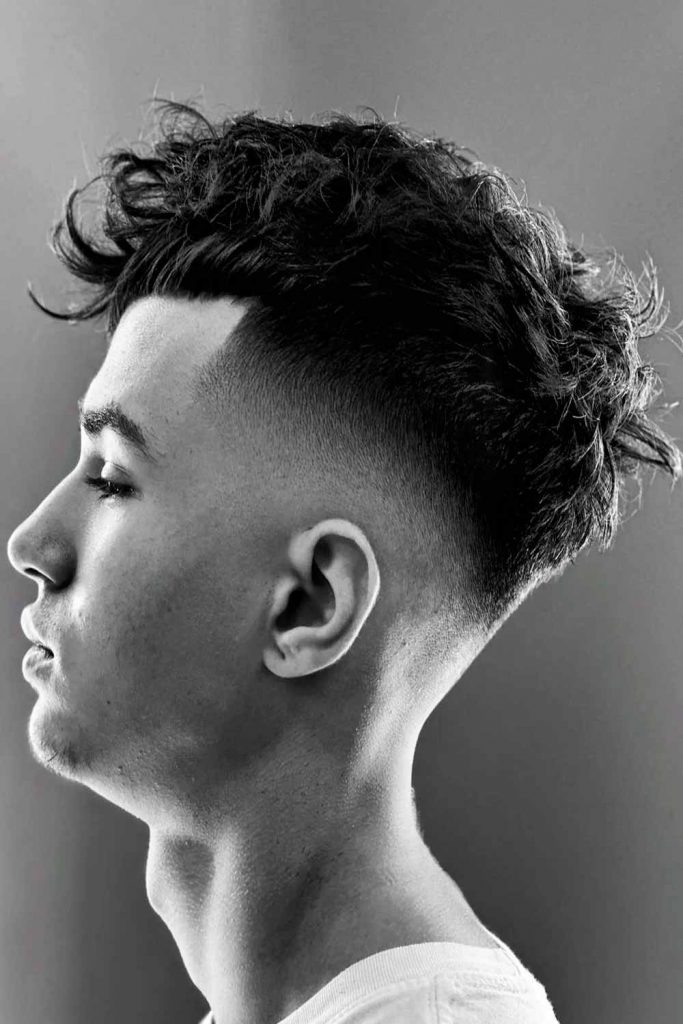 High Fade Curly Hair #curlyhairmen #curlyhairstylesformen #curlyhairstylesmen