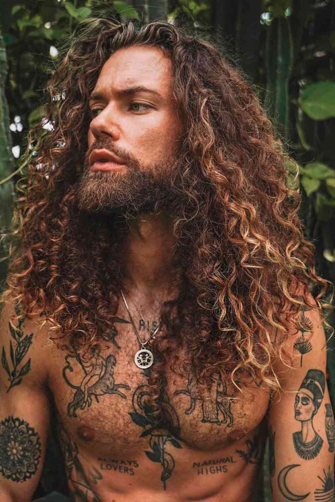 Long Curls #curlyhairmen #curlyhairstylesformen #curlyhairstylesmen