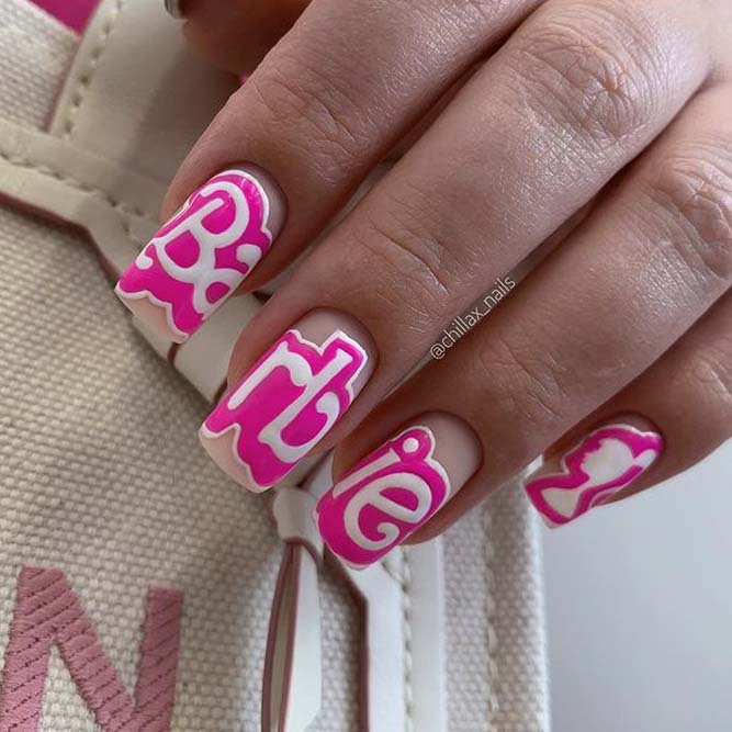 Barbie Halloween Nails