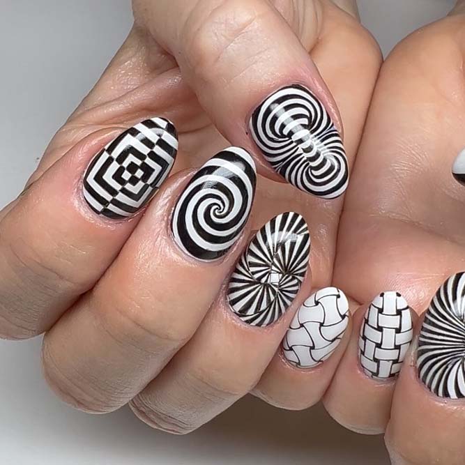 Hypnotized Halloween Nails