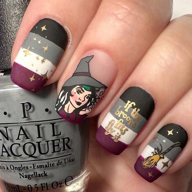 Witch Halloween Nail Ideas