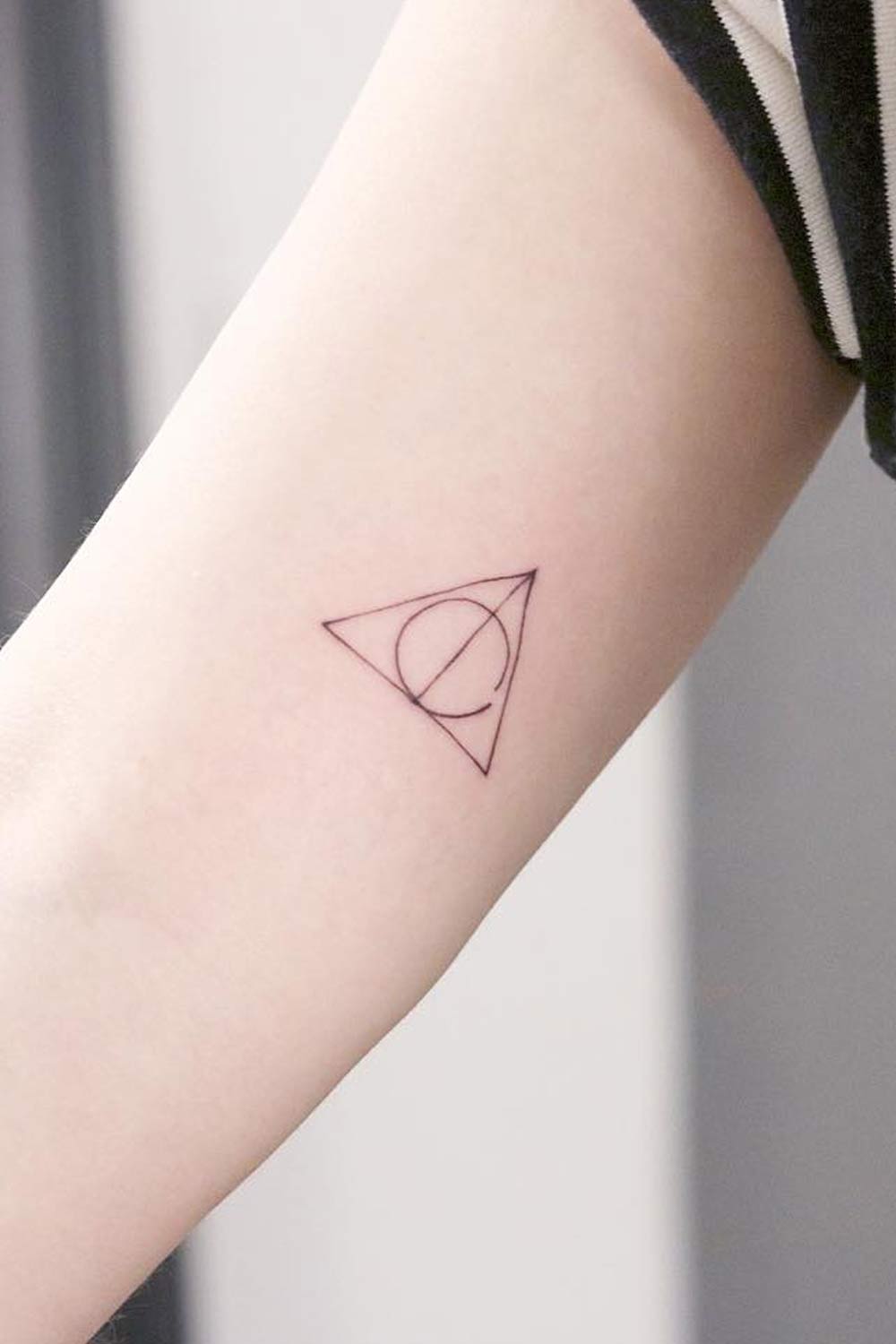 The Deathly Hallows Symbol Tattoo