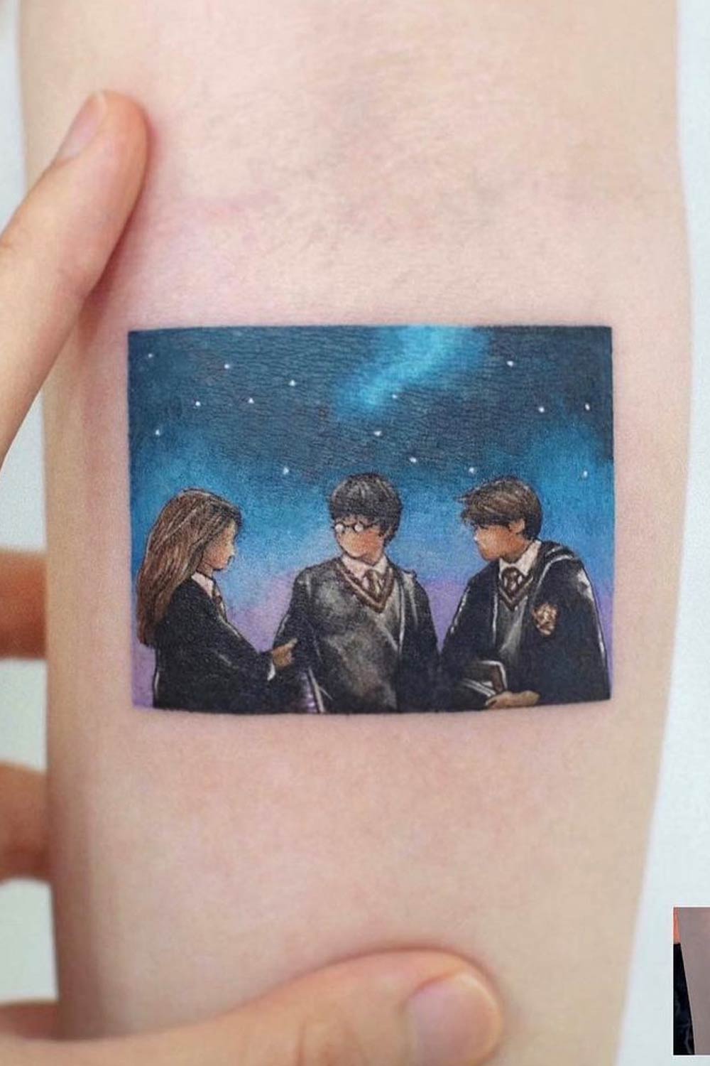 Harry Potter Movie Main Characters Portraits Tattoo