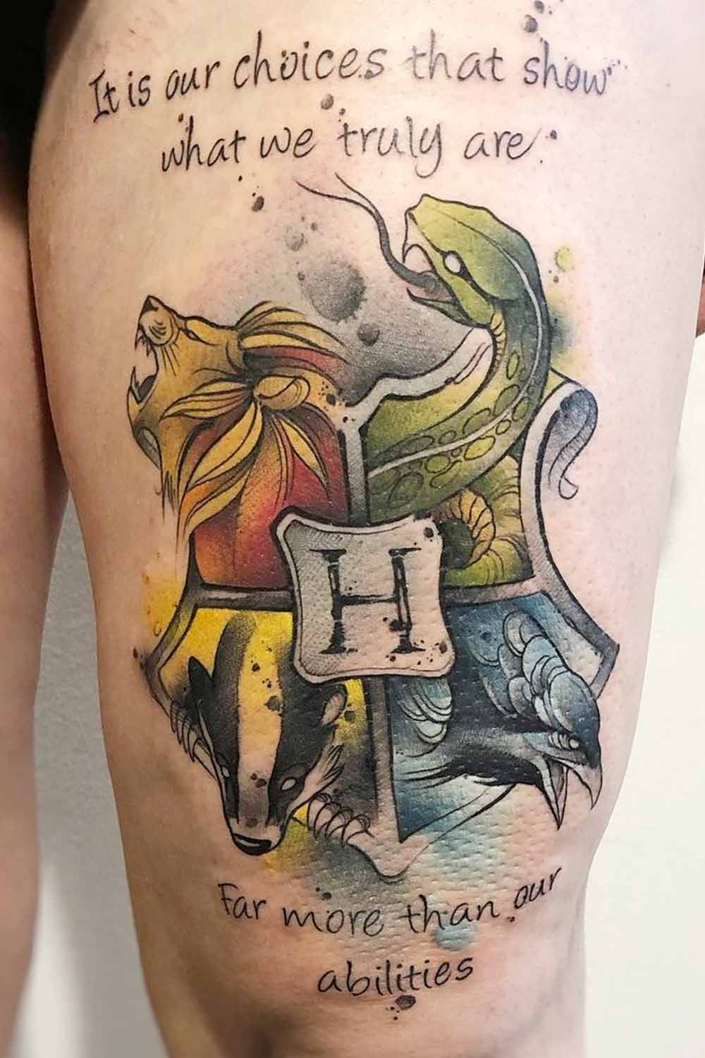 Hogwarts Symbol Harry Potter Tattoo