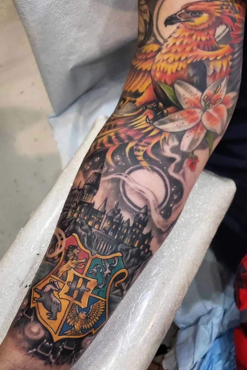 Harry Potter Sleeve Tattoo