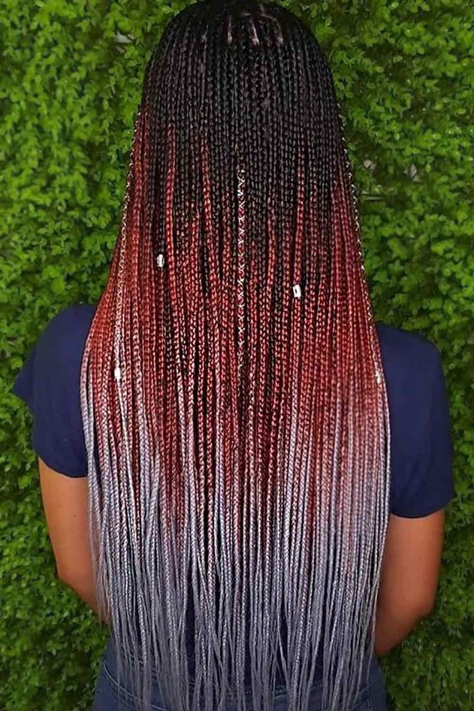 Colored Mix of Braids Without Knots 