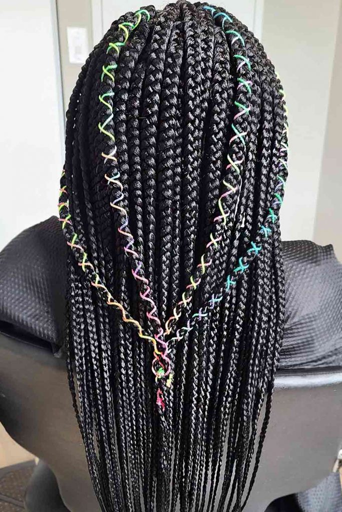 Knotless Braids with Rubber Bands