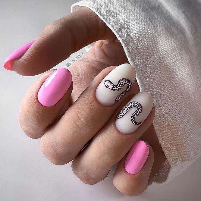 45+ Cute Summer Nails 2021 : Glossy Baby Pink Acrylic Coffin Nails