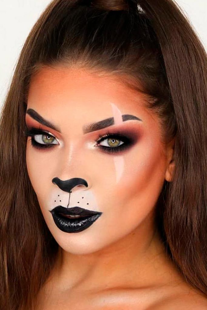 Cat Face Makeup For Halloween