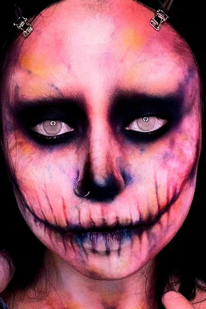 Scary Skeleton Makeup