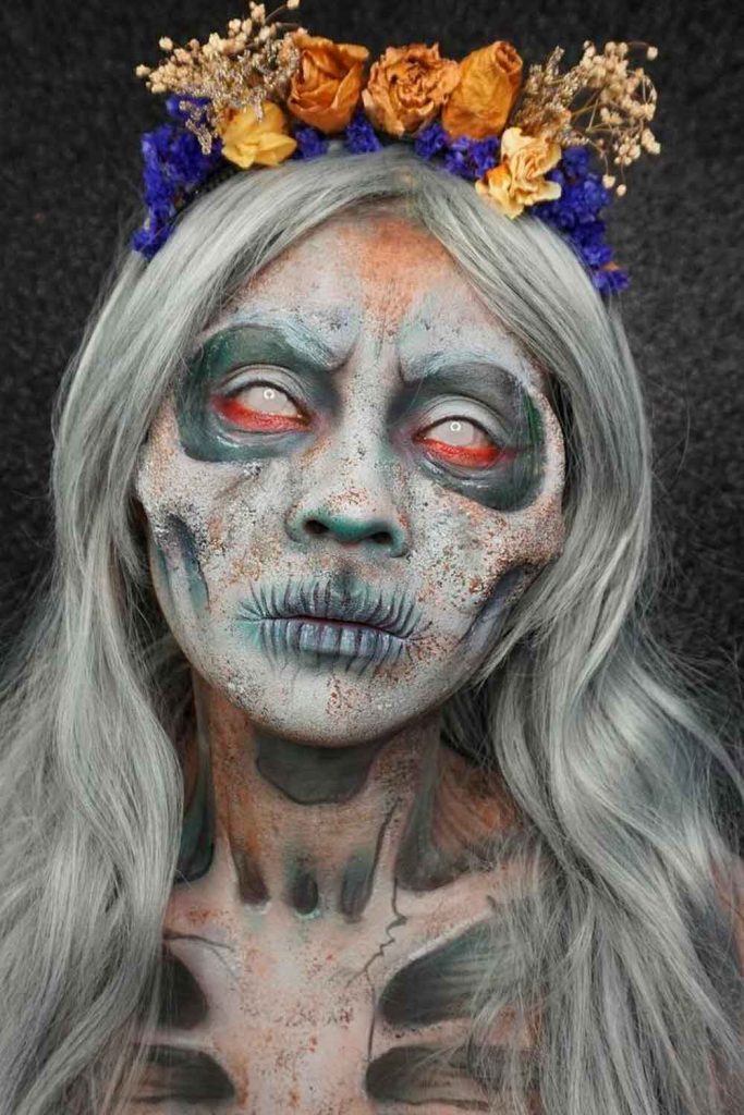 Skeleton Face And Body Art Ideas