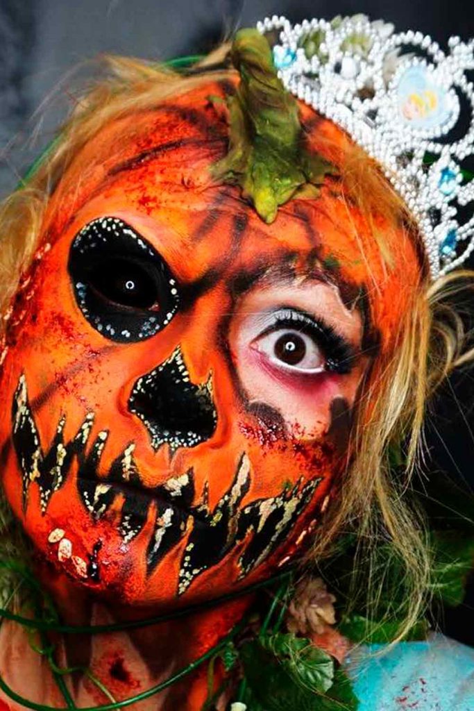 Fall-Styled Skeleton Makeup Looks