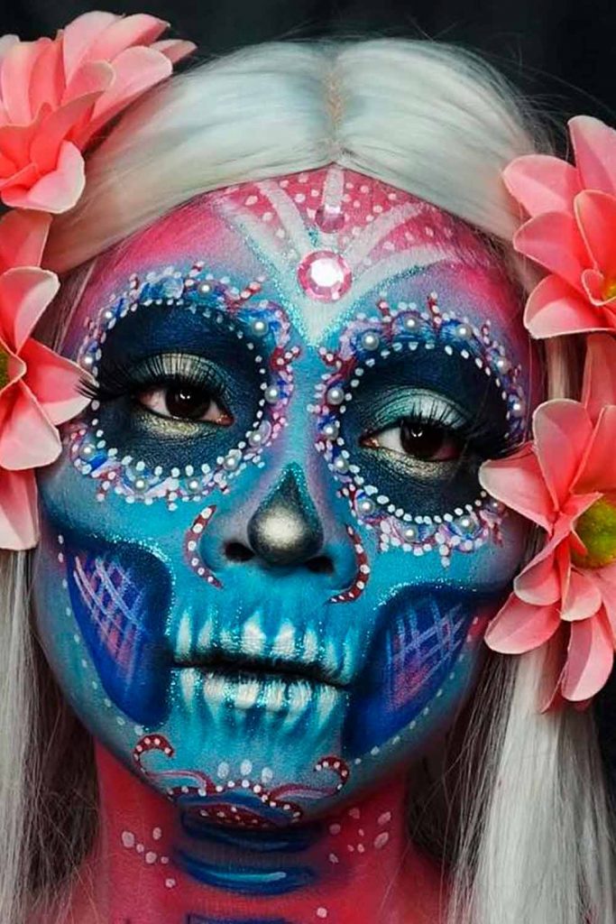 Glam Skeleton Makeup Ideas