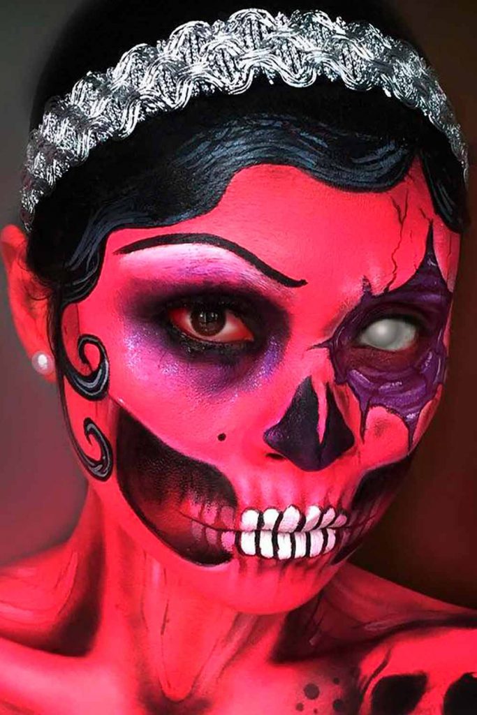 Glam Skeleton Makeup Ideas