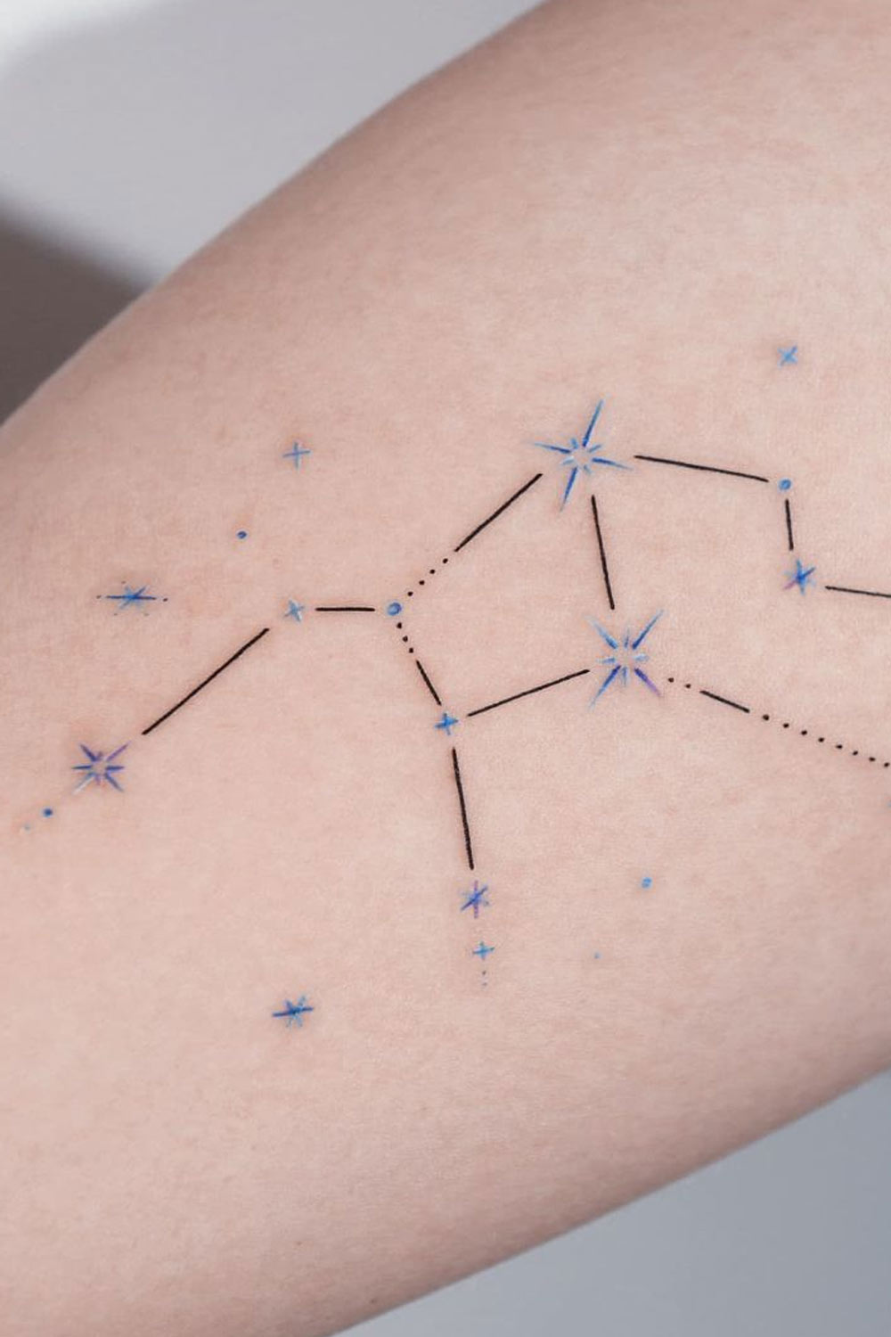 Constellation with Stars Tattoo